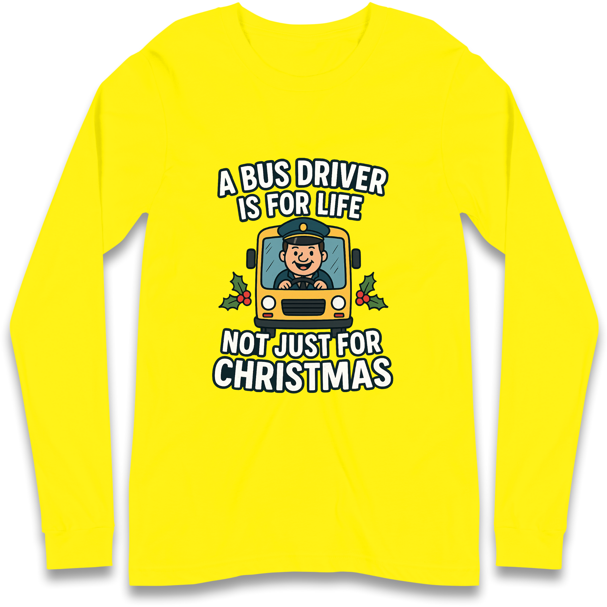 Bus Driver Christmas Longsleeve T Shirt