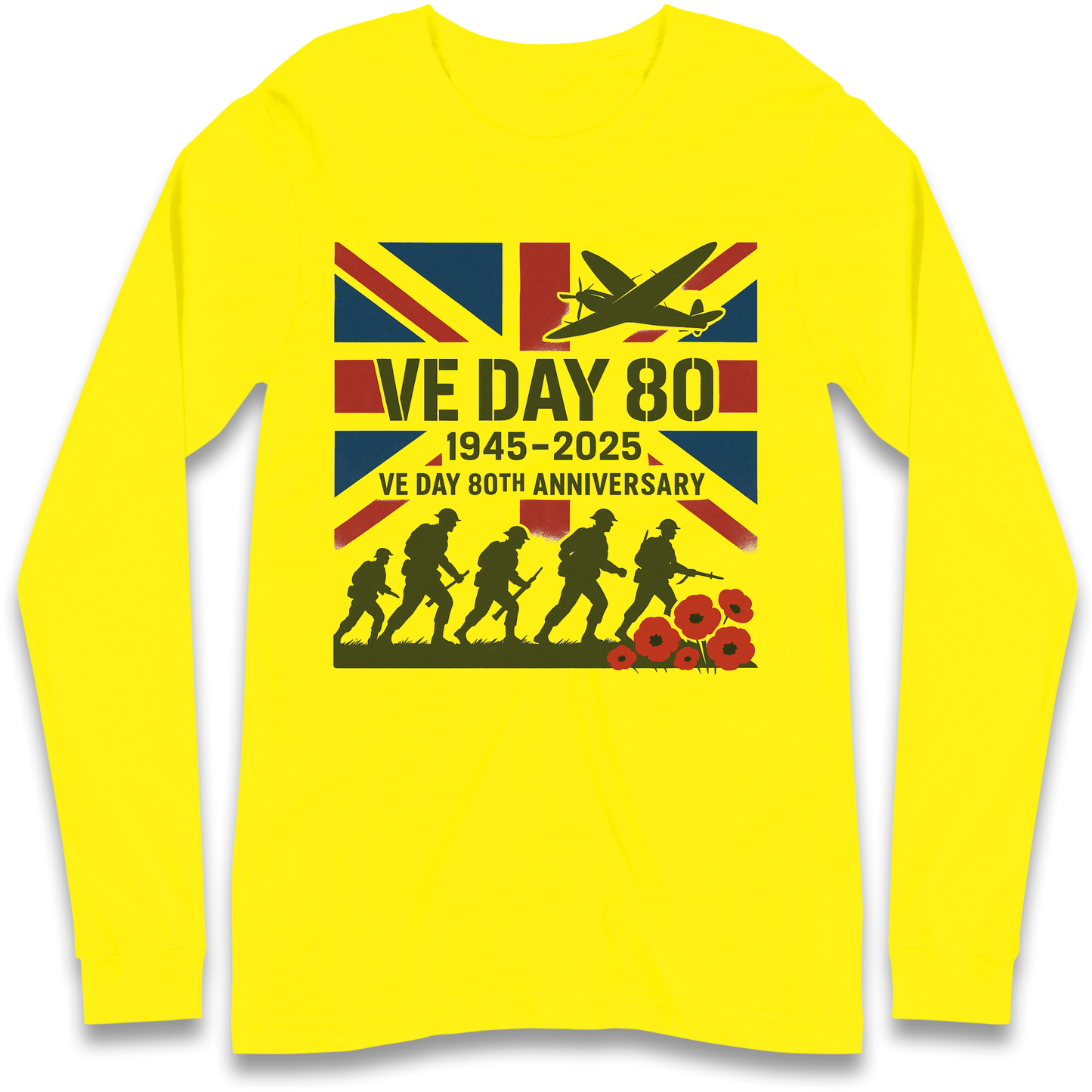 VE Day 80th Anniversary 1945 2025 Longsleeve T Shirt