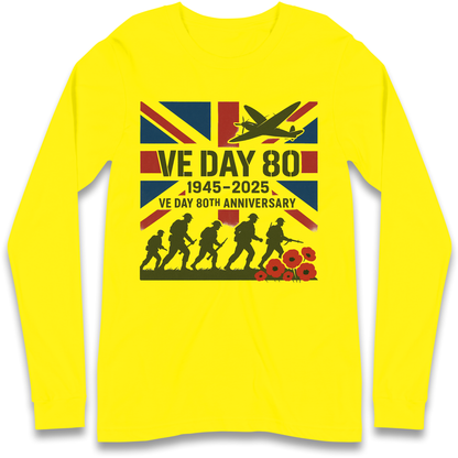 VE Day 80th Anniversary 1945 2025 Longsleeve T Shirt