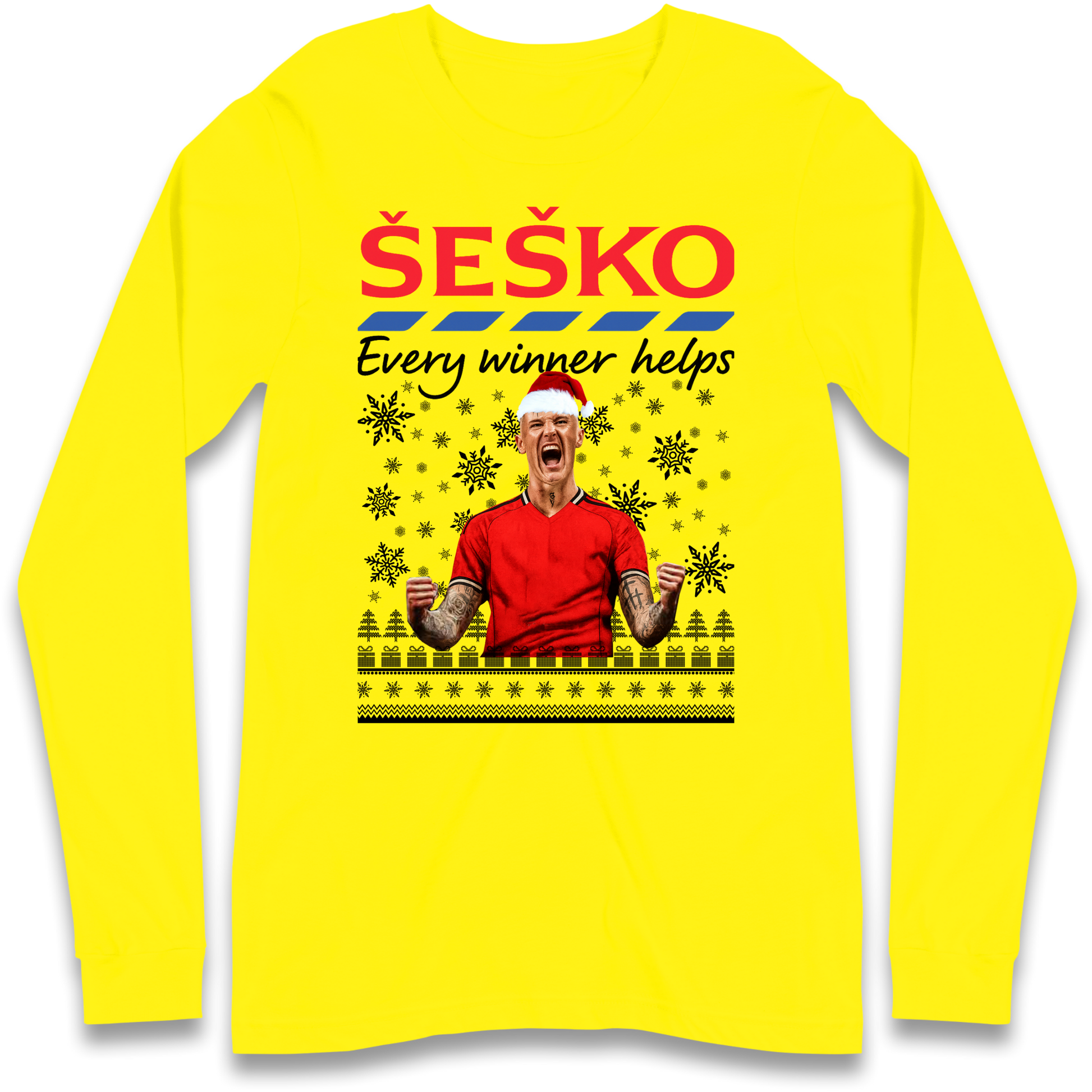 Benjamin Sesko Christmas Longsleeve T-Shirt