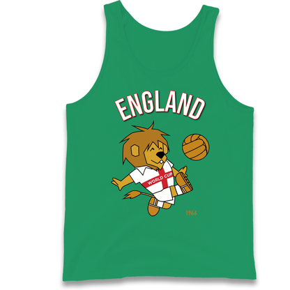 England World Cup Willie 1966 Football Tank Top
