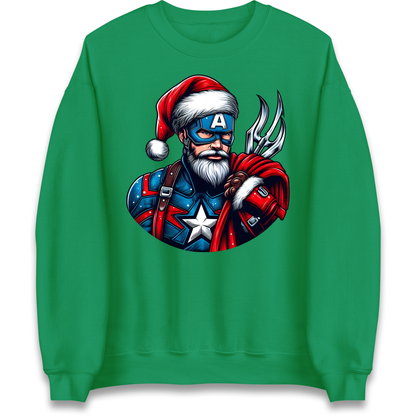 Captain America Santa Sweatshirt
