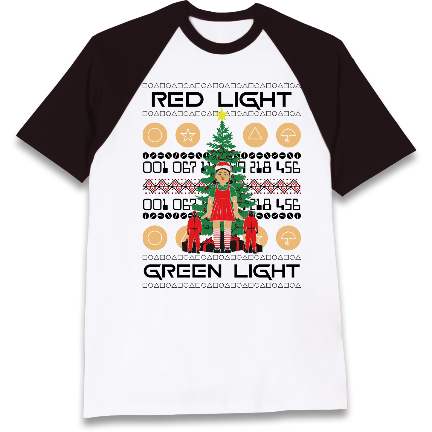 Squid Game Christmas Raglan T Shirt