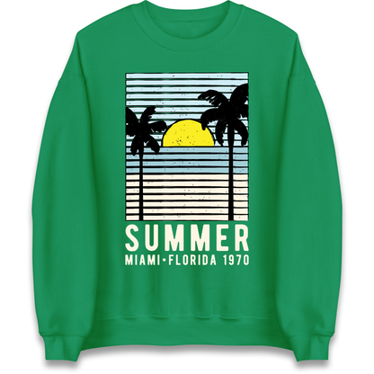 Summer Miami Florida 1970 Sweatshirt