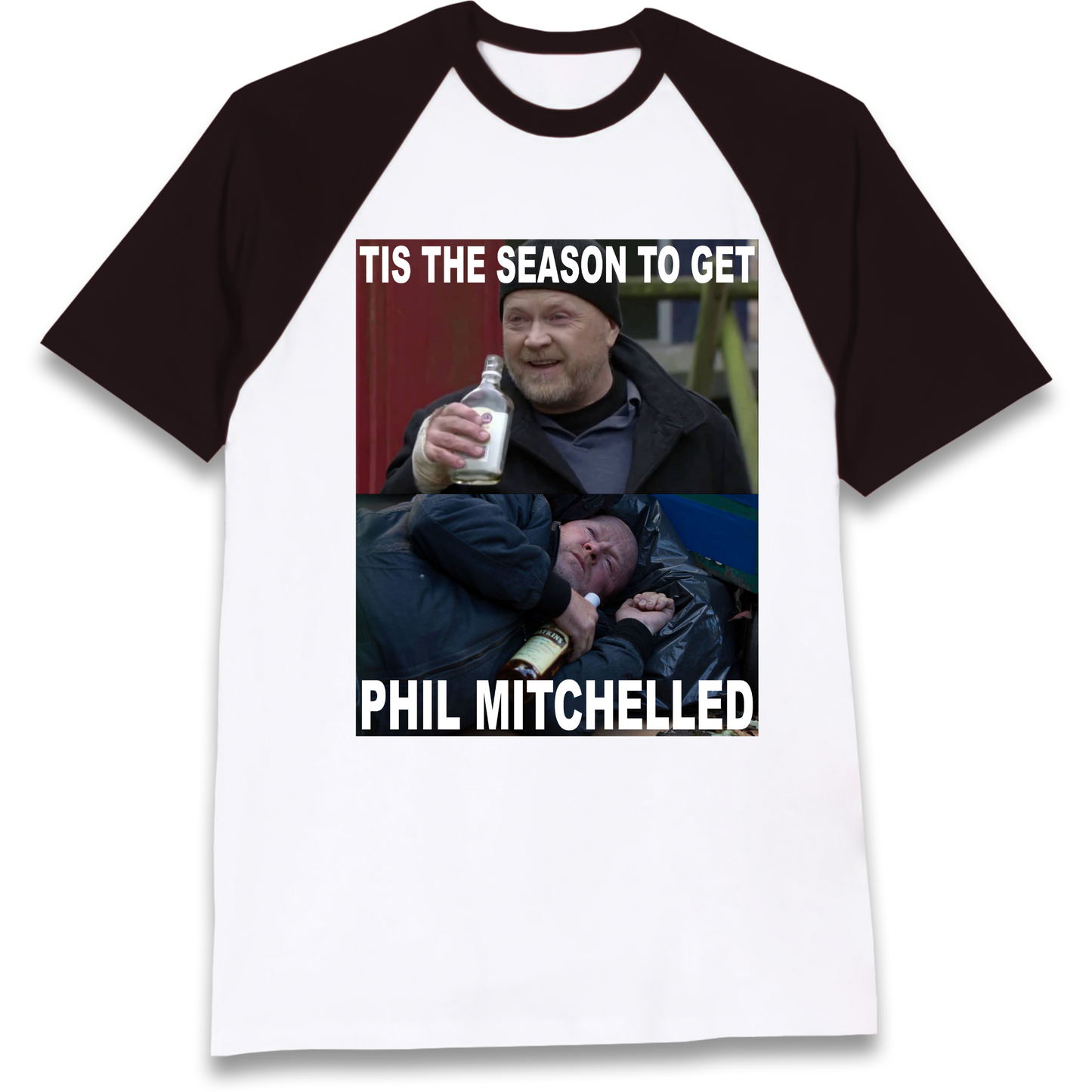 Phil Mitchell Christmas Raglan T Shirt