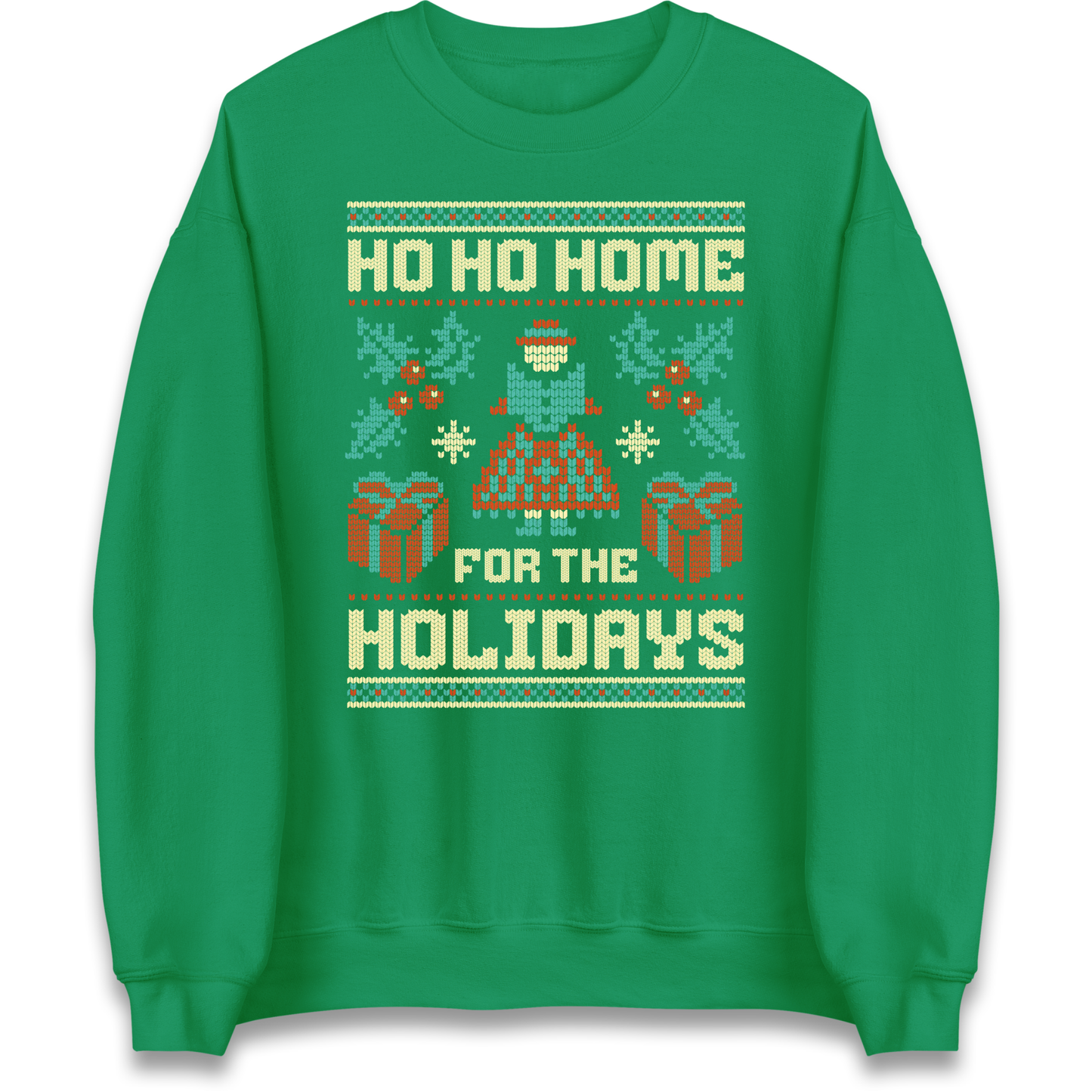 HO HO Home For the Holidays Christmas Sweatshirt