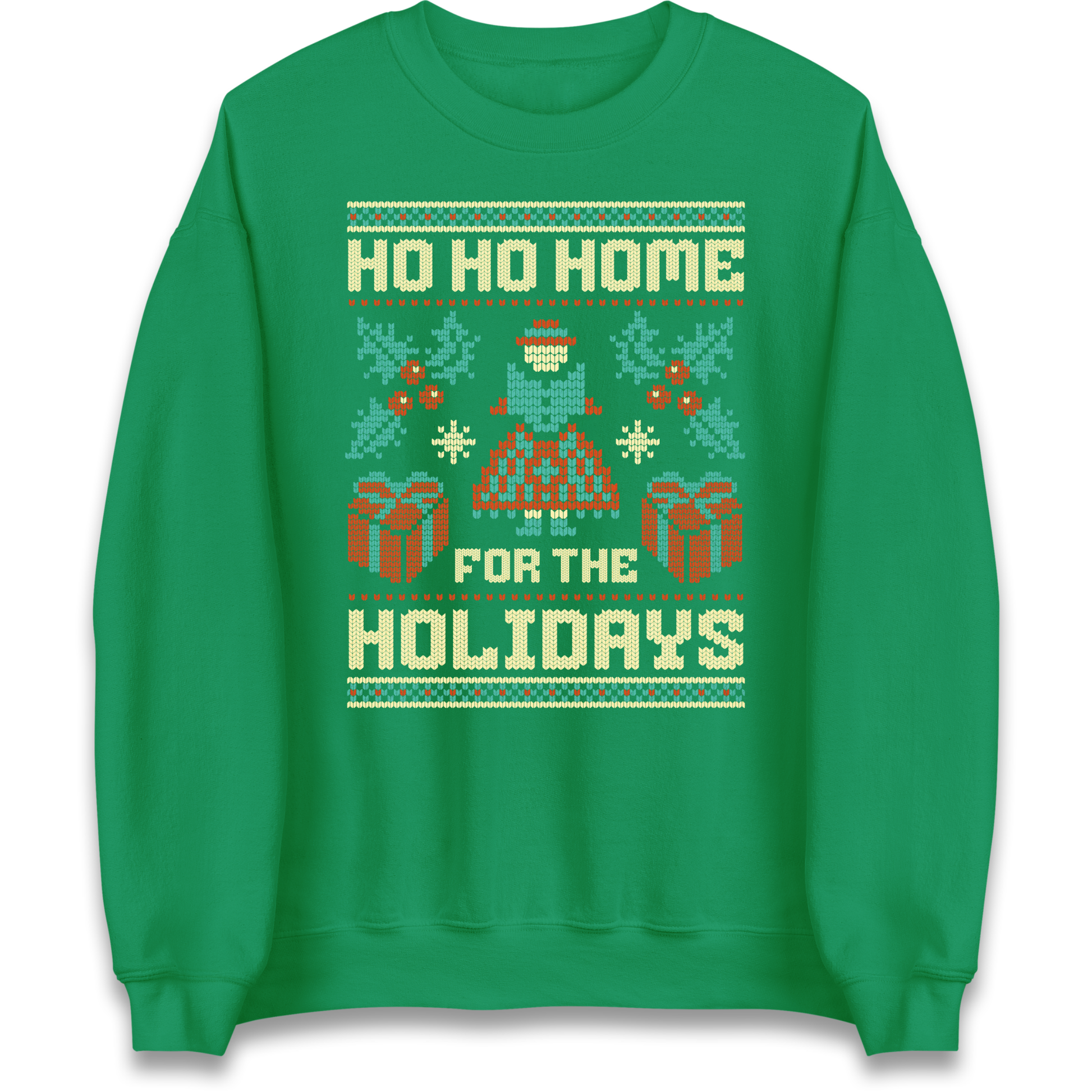 HO HO Home For the Holidays Christmas Sweatshirt