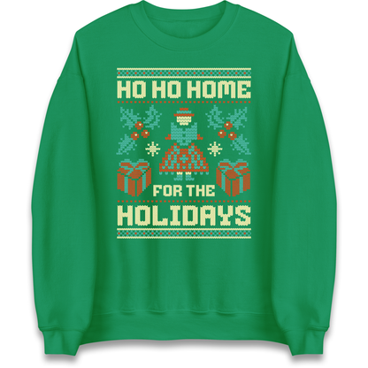 HO HO Home For the Holidays Christmas Sweatshirt
