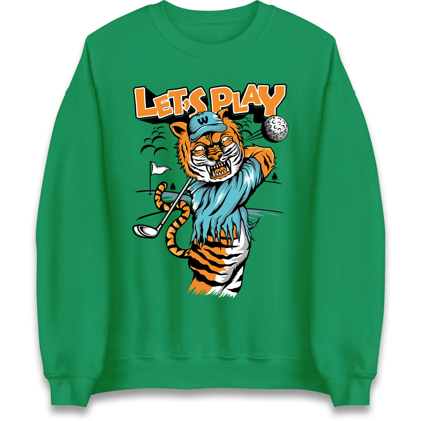 Lets Play Golf Tiger Sweatshirt