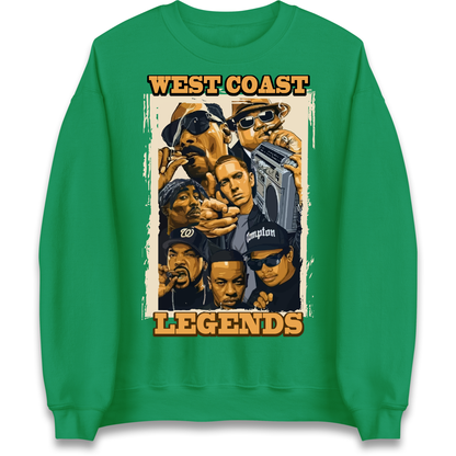 West Coast Legends Rappers Sweatshirt