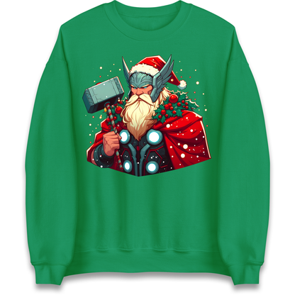 Viking Thor Santa Sweatshirt