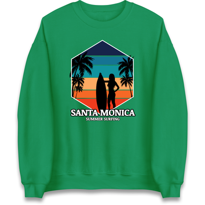 Santa Monica Summer Surfing Sweatshirt