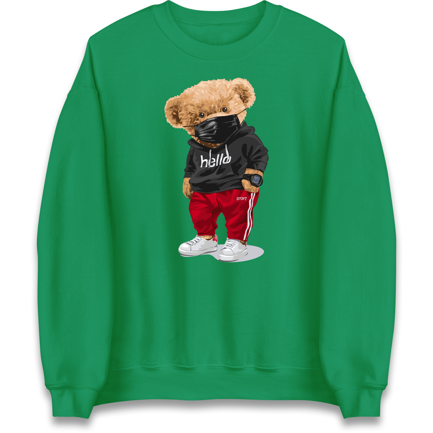 Teddy Bear Hello Streetwear Sweatshirt