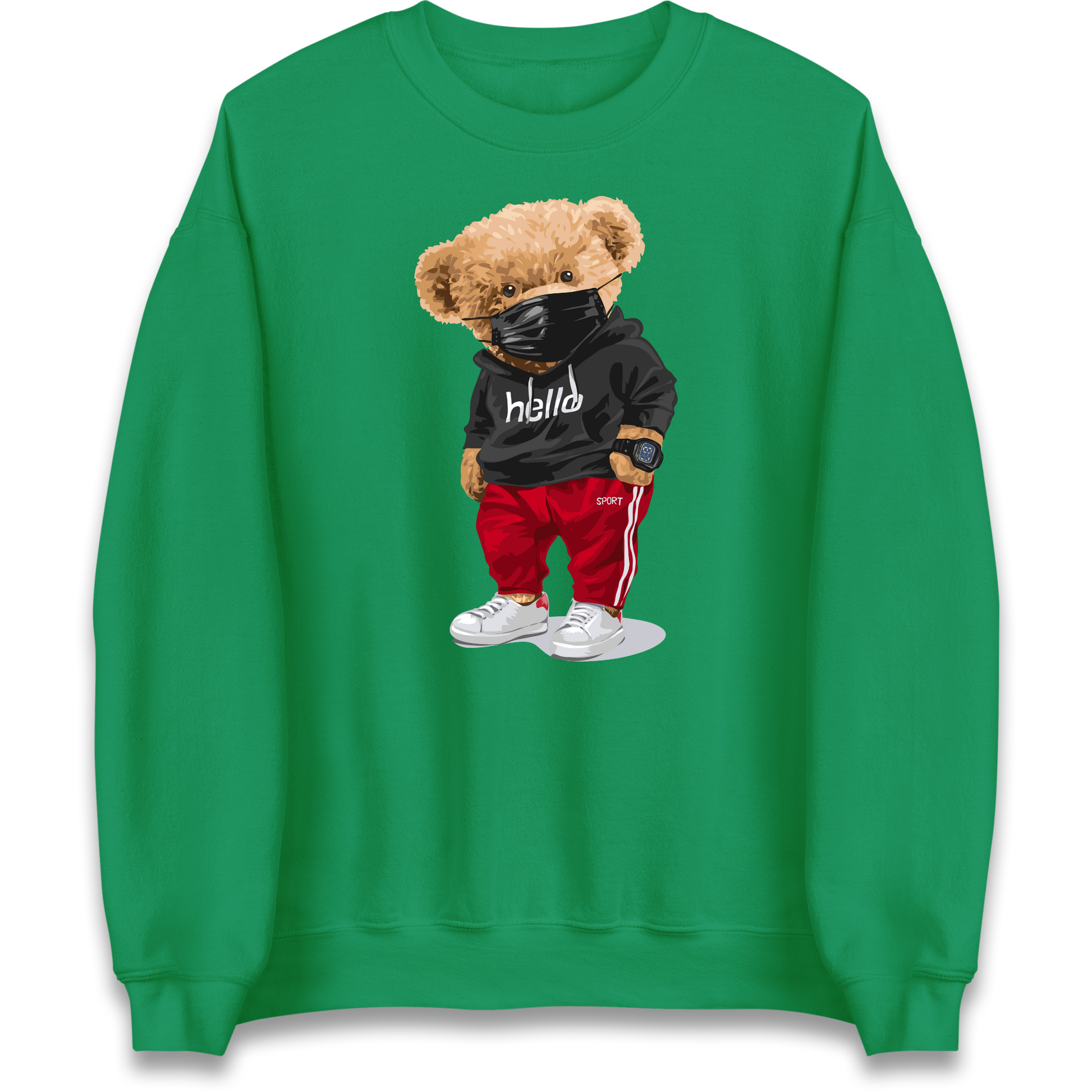 Teddy Bear Hello Streetwear Sweatshirt
