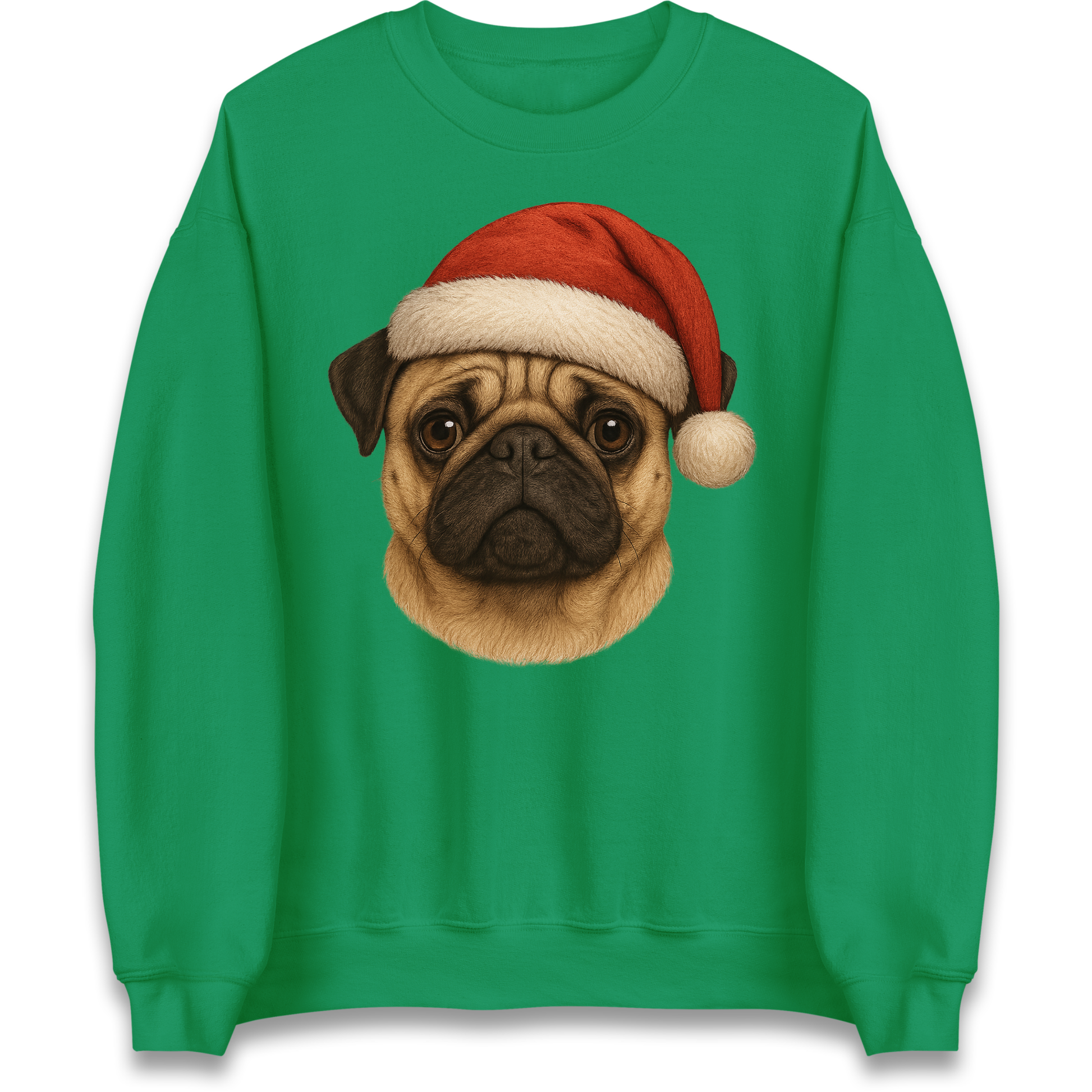 Pug Face Christmas Sweatshirt