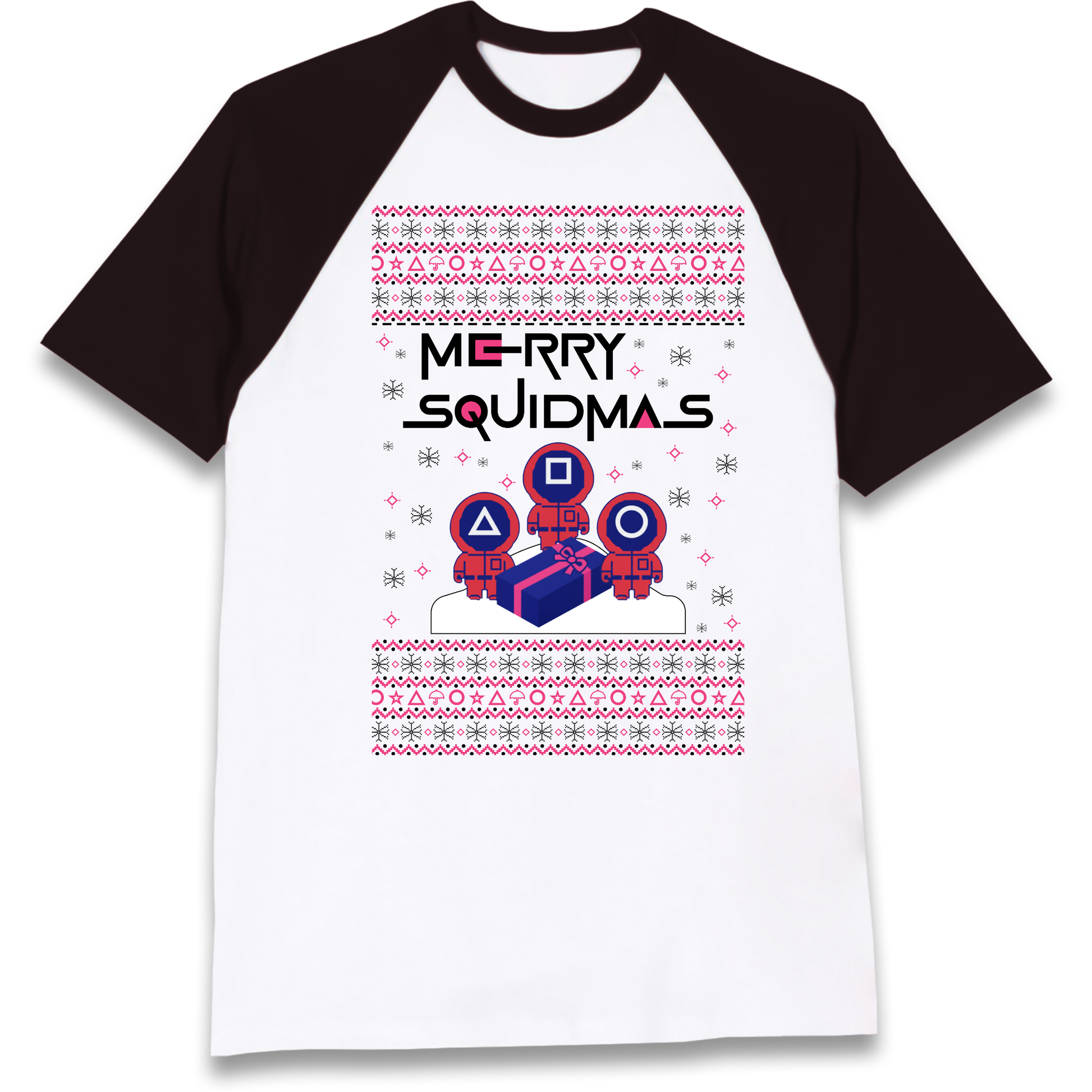 Squid Games Christmas Raglan T Shirt
