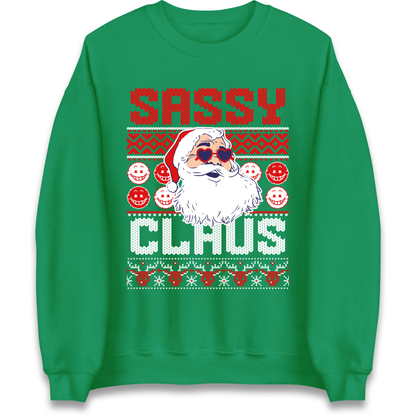 Sassy Claus Santa Christmas Sweatshirt