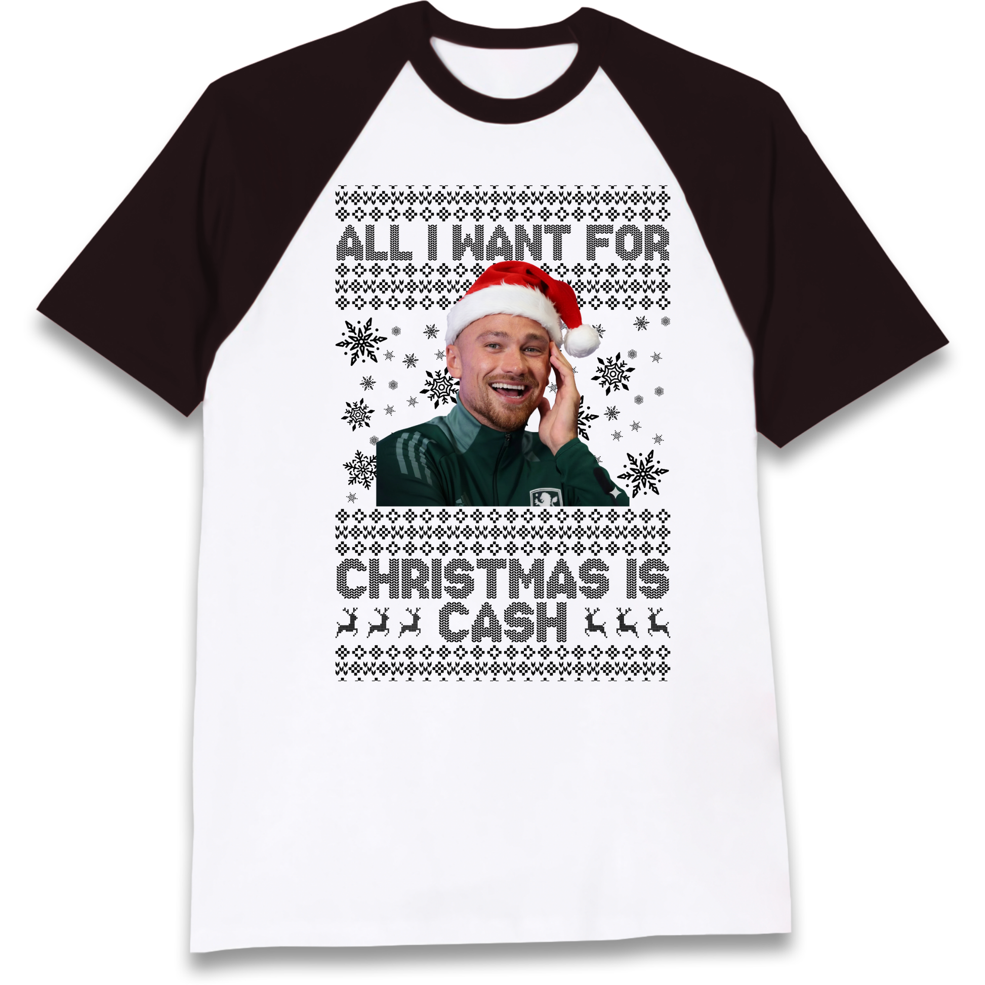Matt Cash Christmas Raglan T Shirt