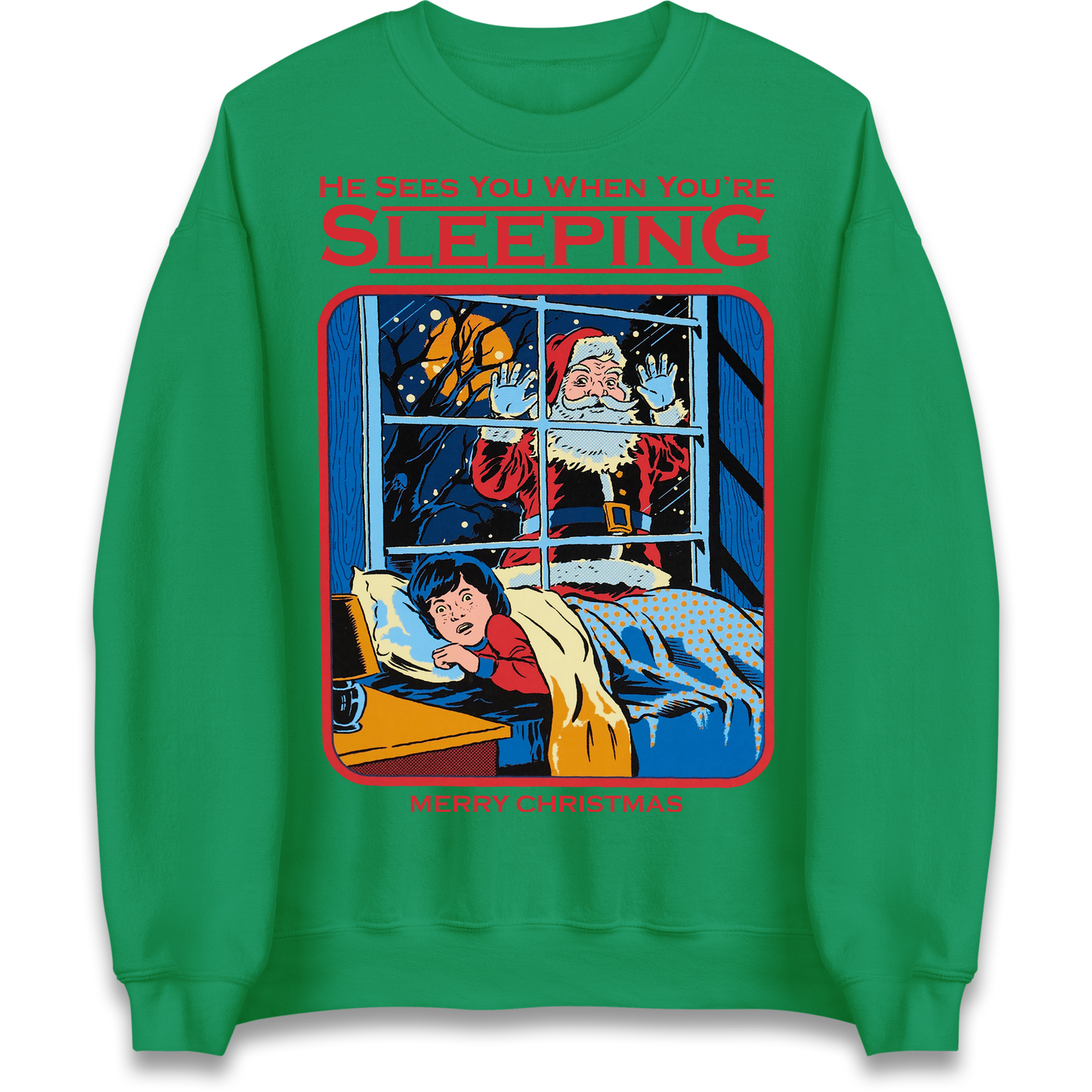 Creepy Santa Claus Christmas Sweatshirt