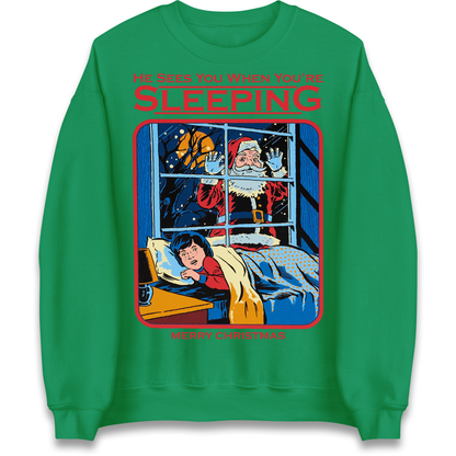 Creepy Santa Claus Christmas Sweatshirt