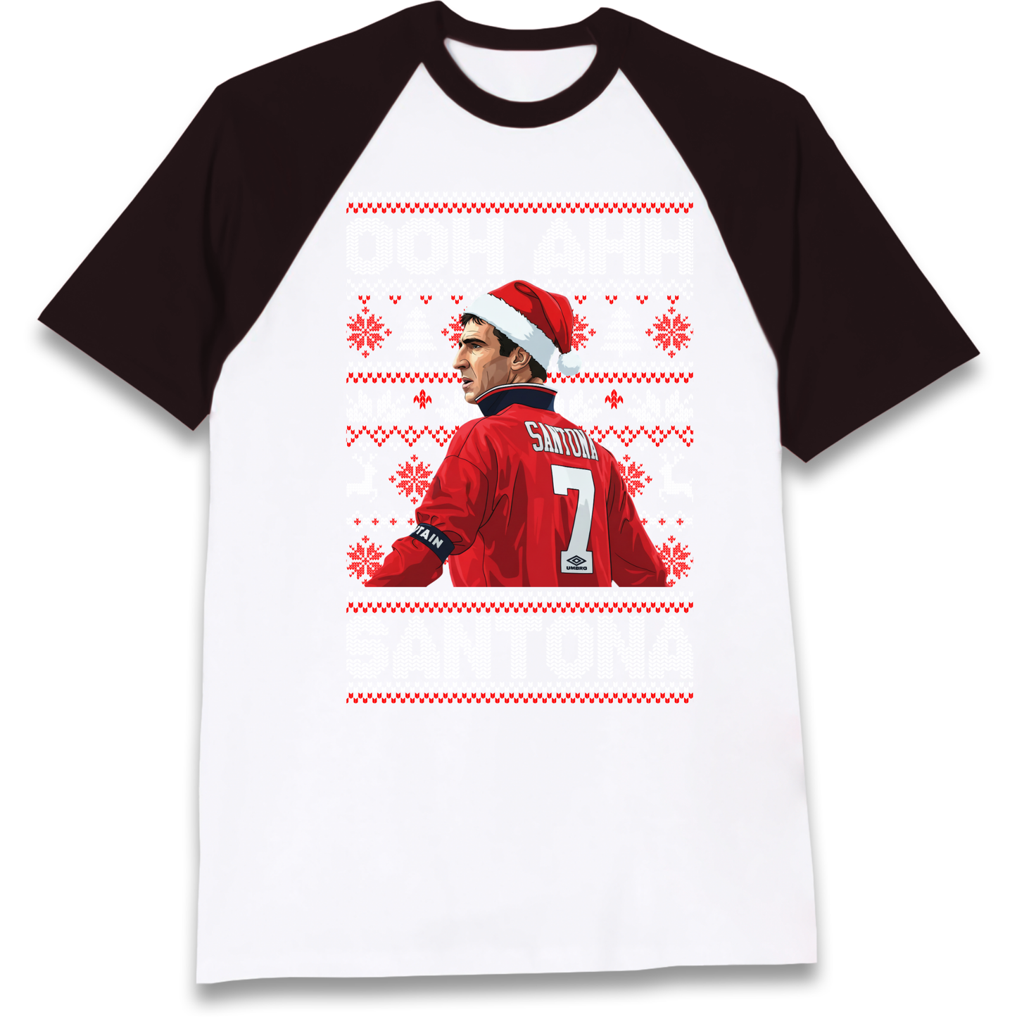 M'nchester United Christmas Raglan T Shirt