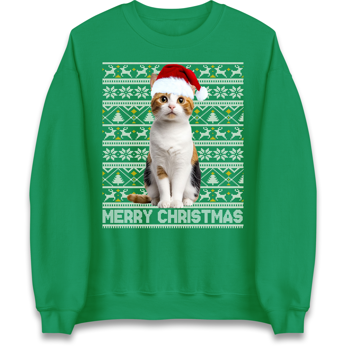Merry Christmas Cat Sweatshirt