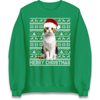 Merry Christmas Cat Sweatshirt