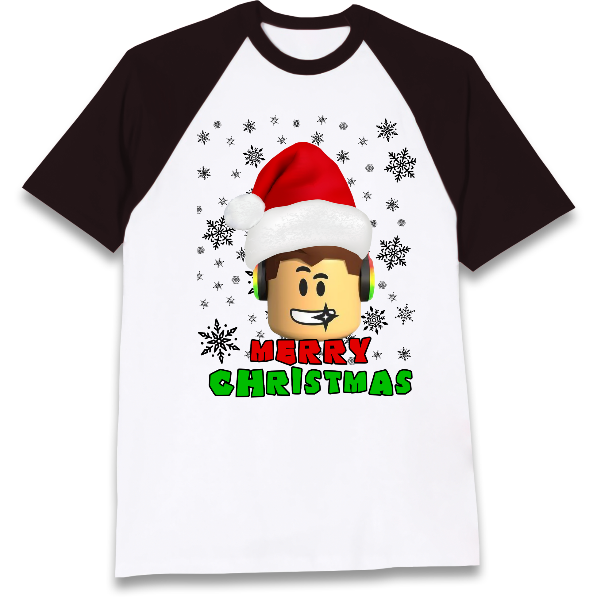 Roblox christmas Raglan T Shirt