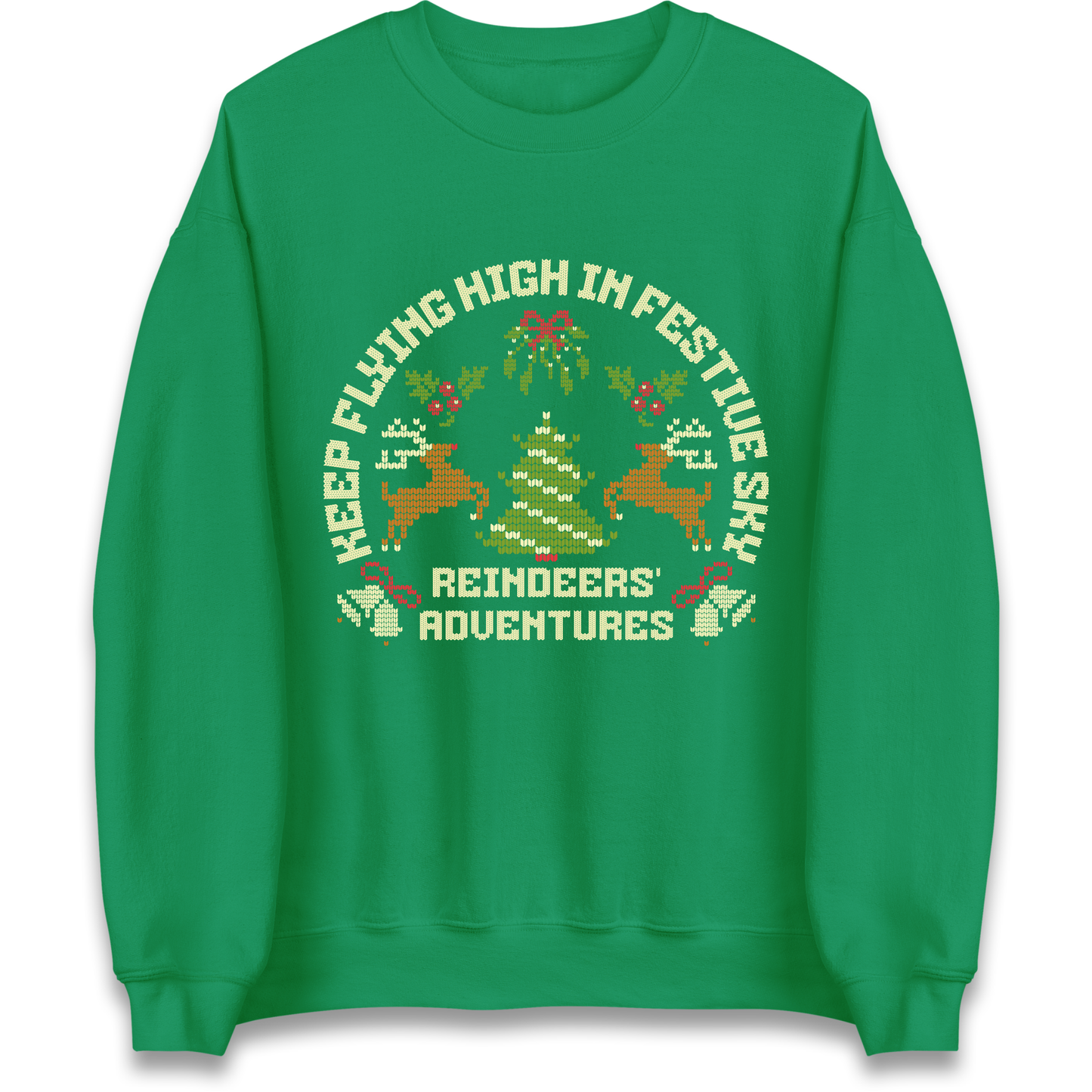 Keep Flying High In Festive Sky Christmas Sweatshirt
