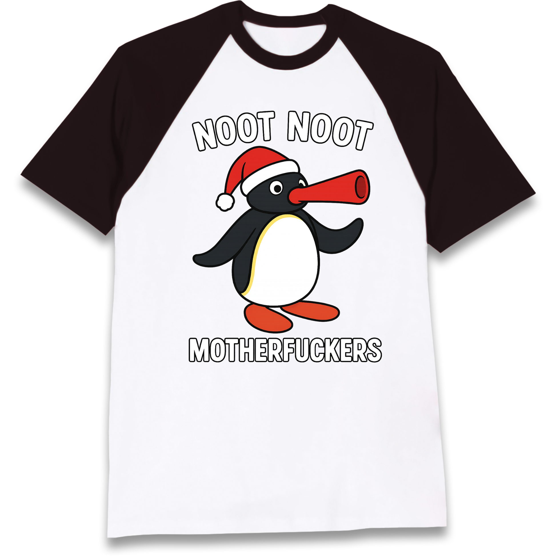 Pingu Christmas Raglan T Shirt