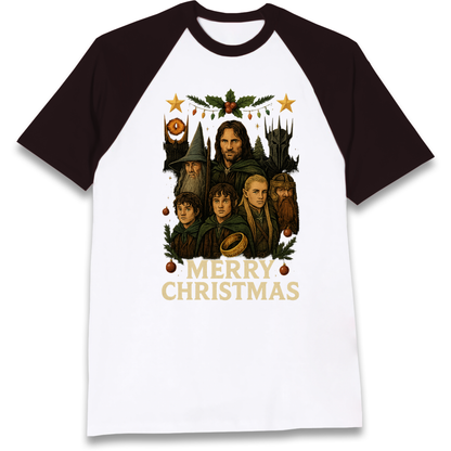 Lord of The Rings Christmas Raglan T Shirt