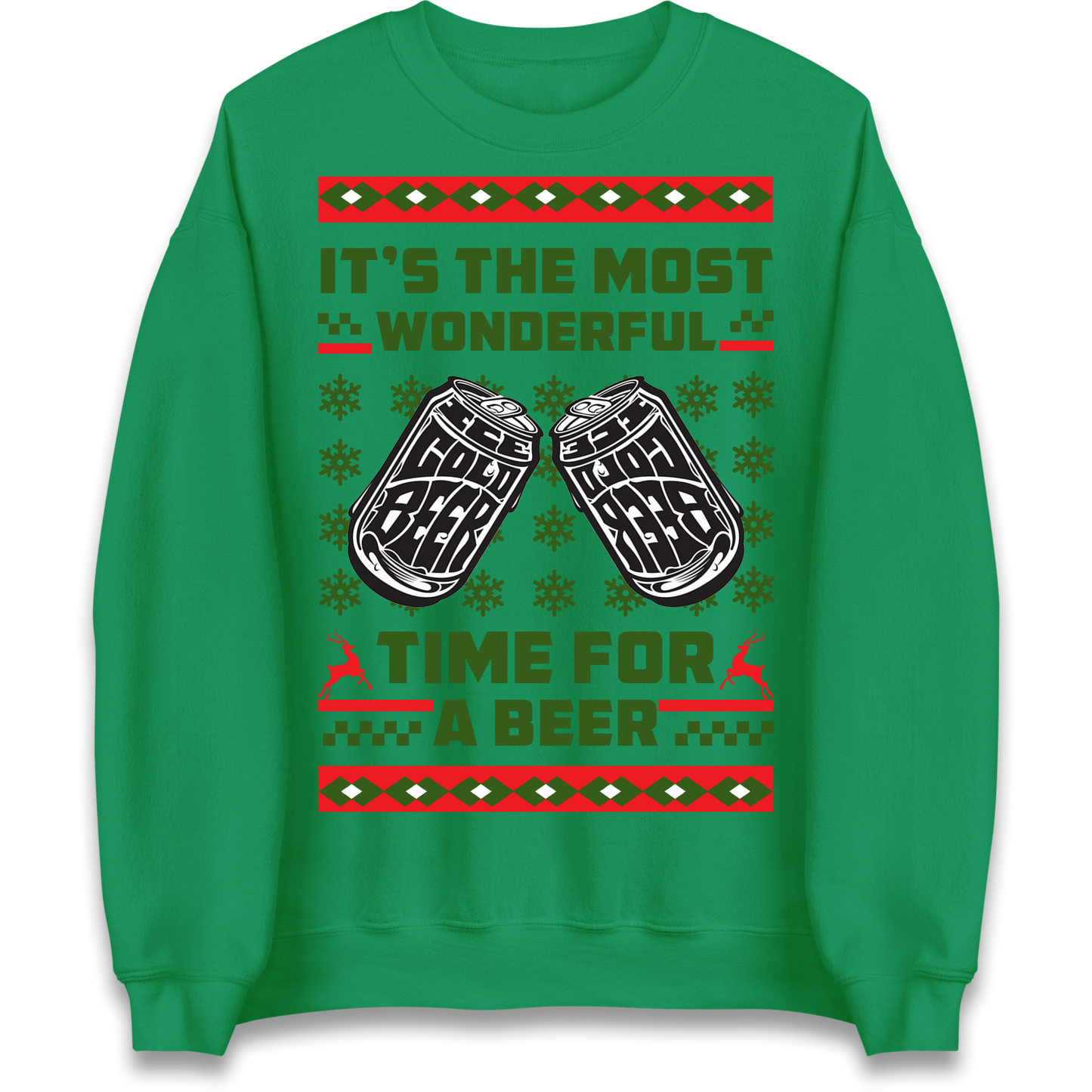 Its The Most Wonderful Time For A Beer Christmas Sweatshirt