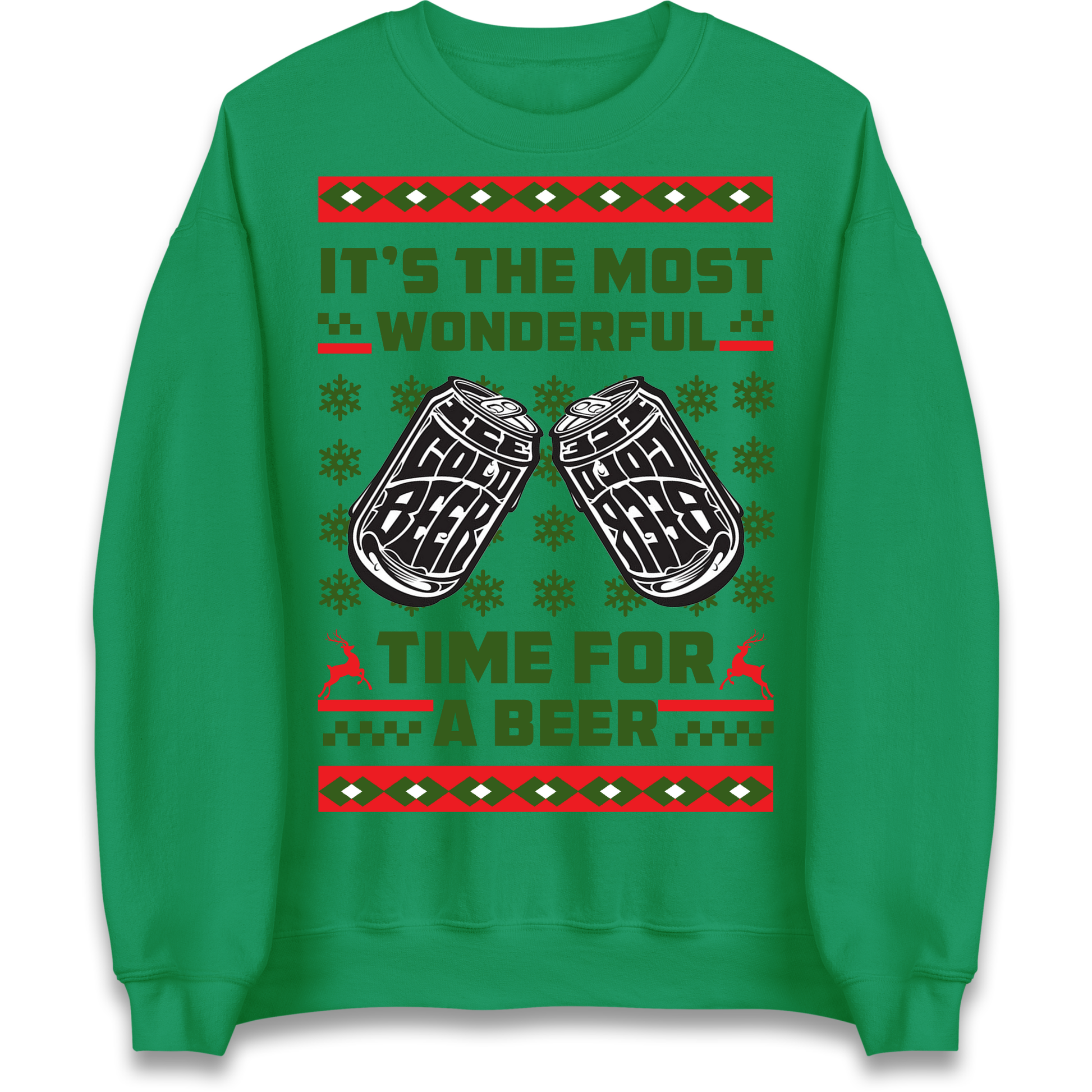 Its The Most Wonderful Time For A Beer Christmas Sweatshirt