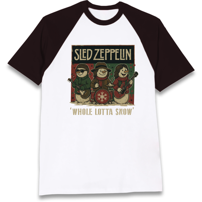 Led Zeppelin Christmas Raglan T Shirt