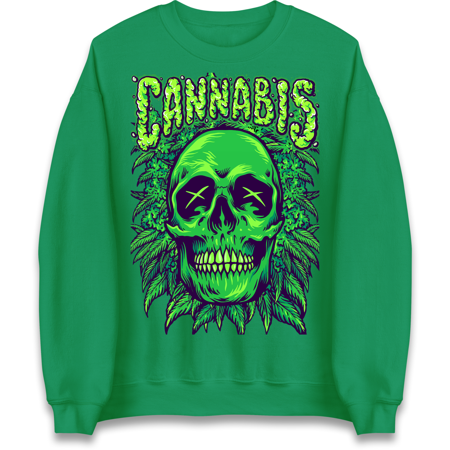 Cannabis Skull Sweatshirt