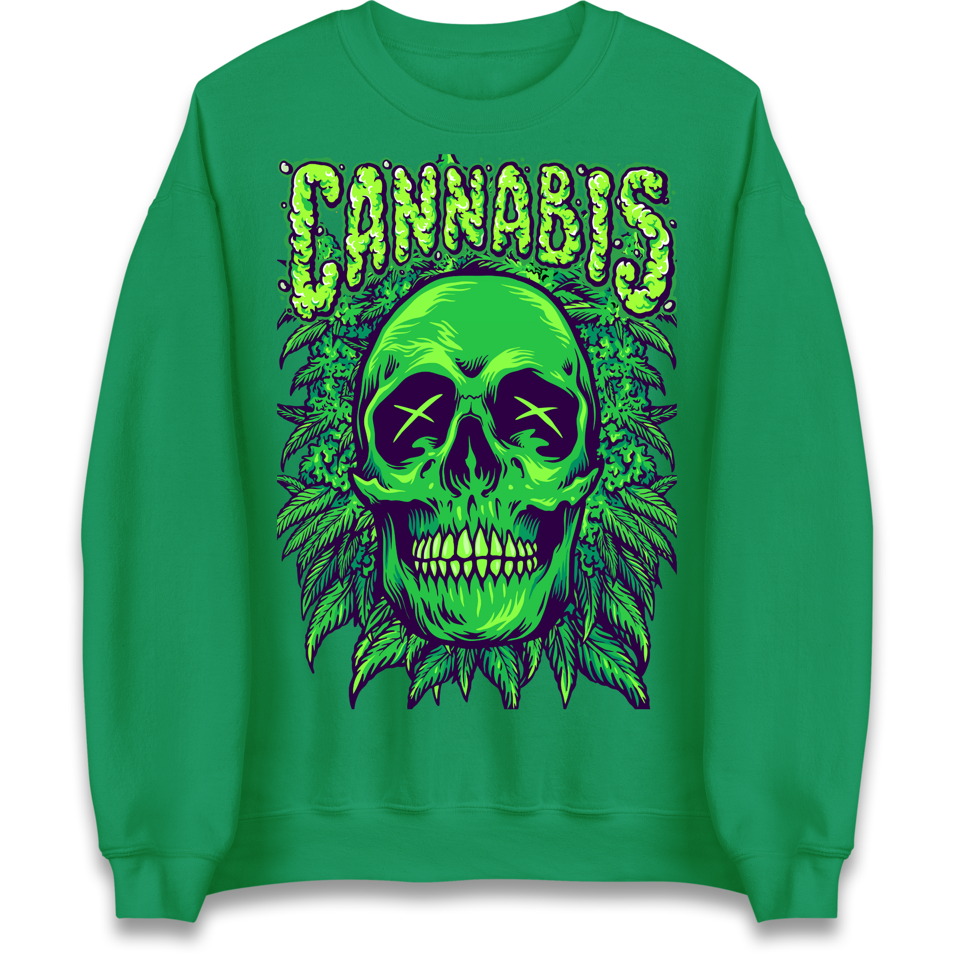 Cannabis Skull Sweatshirt