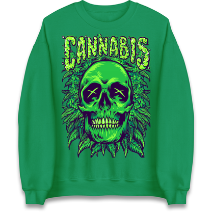 Cannabis Skull Sweatshirt