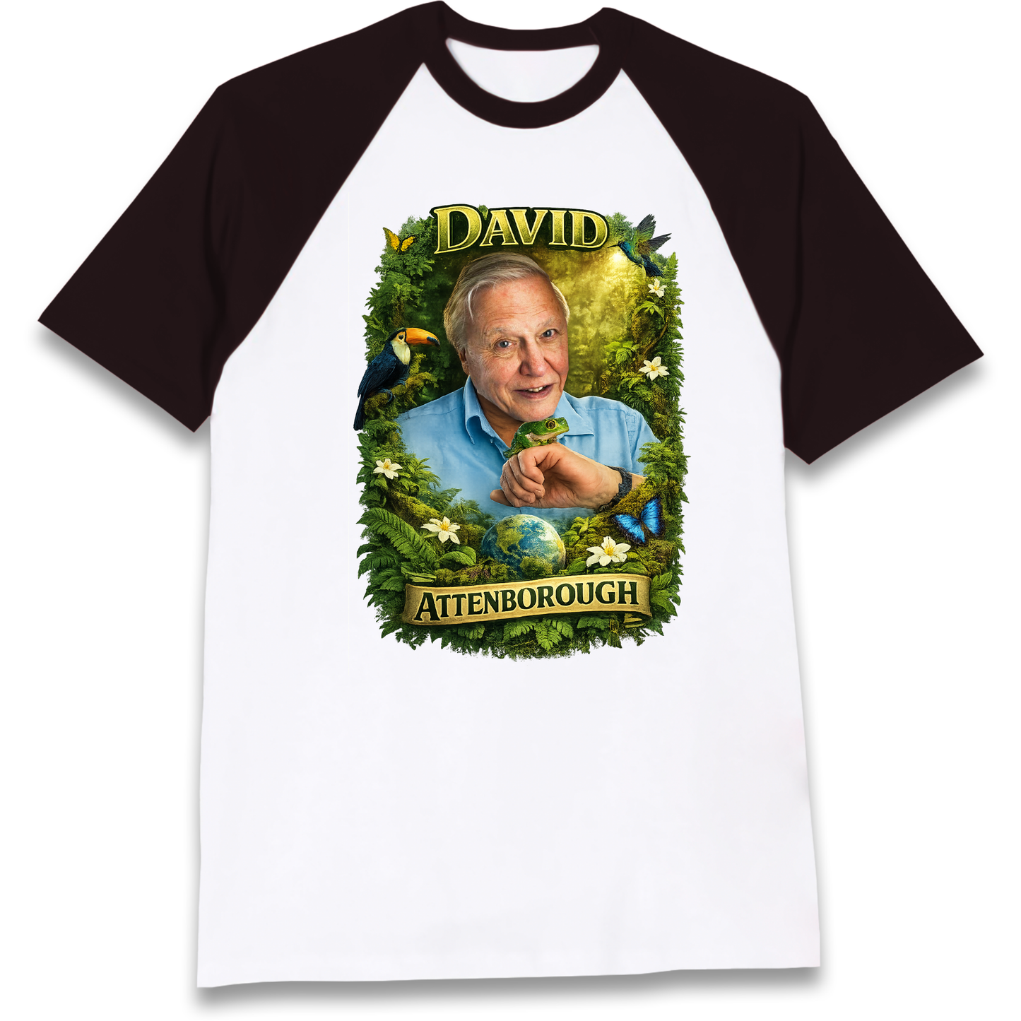 David Attenborough Raglan T Shirt