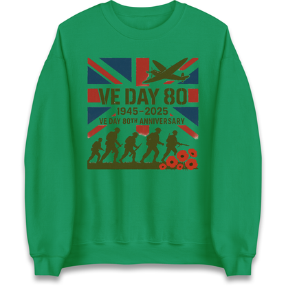 VE Day 80th Anniversary 1945 2025 Sweatshirt