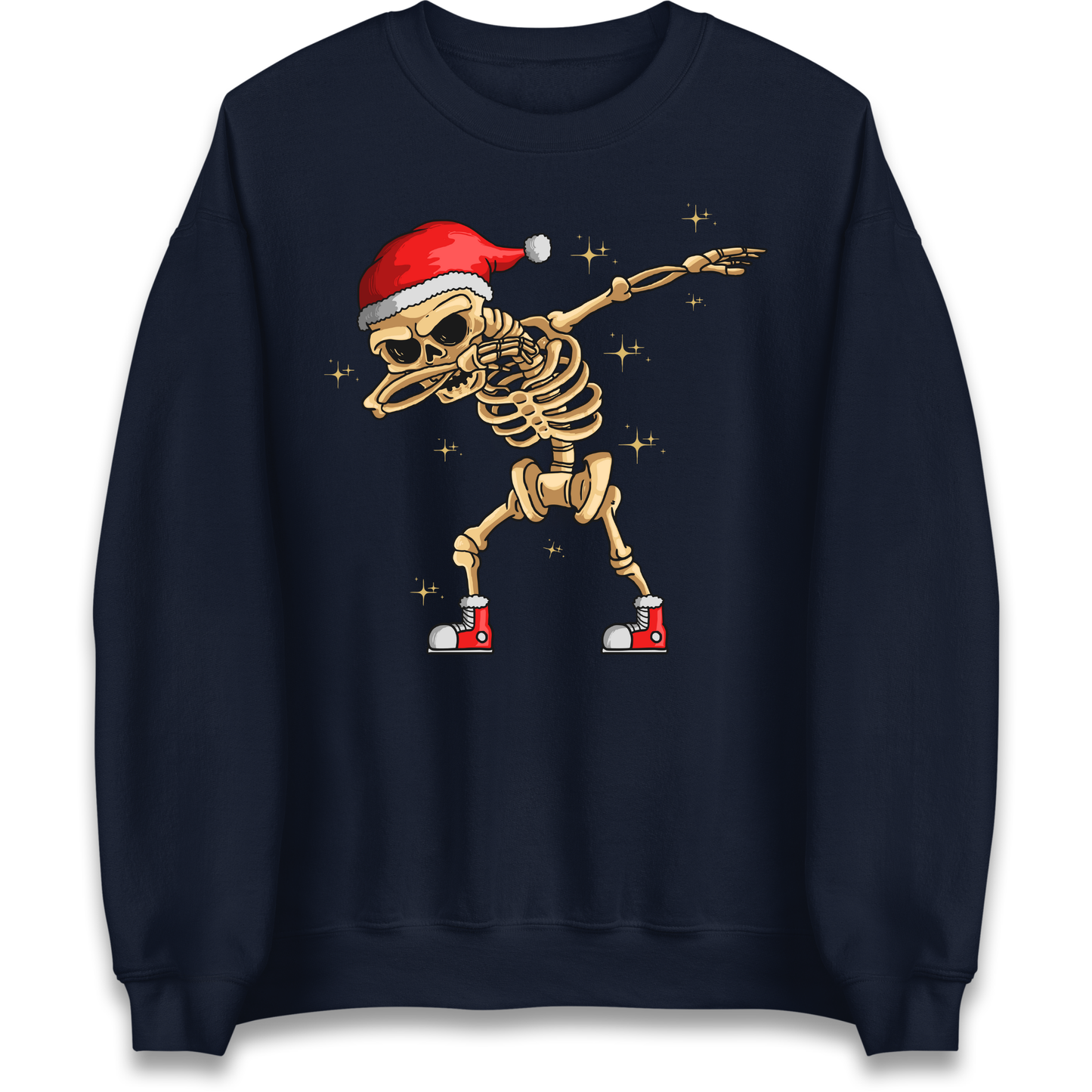 Santa Skellington Dabbing Christmas Sweatshirt
