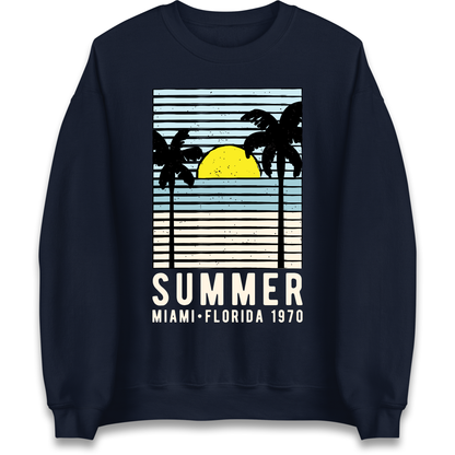 Summer Miami Florida 1970 Sweatshirt