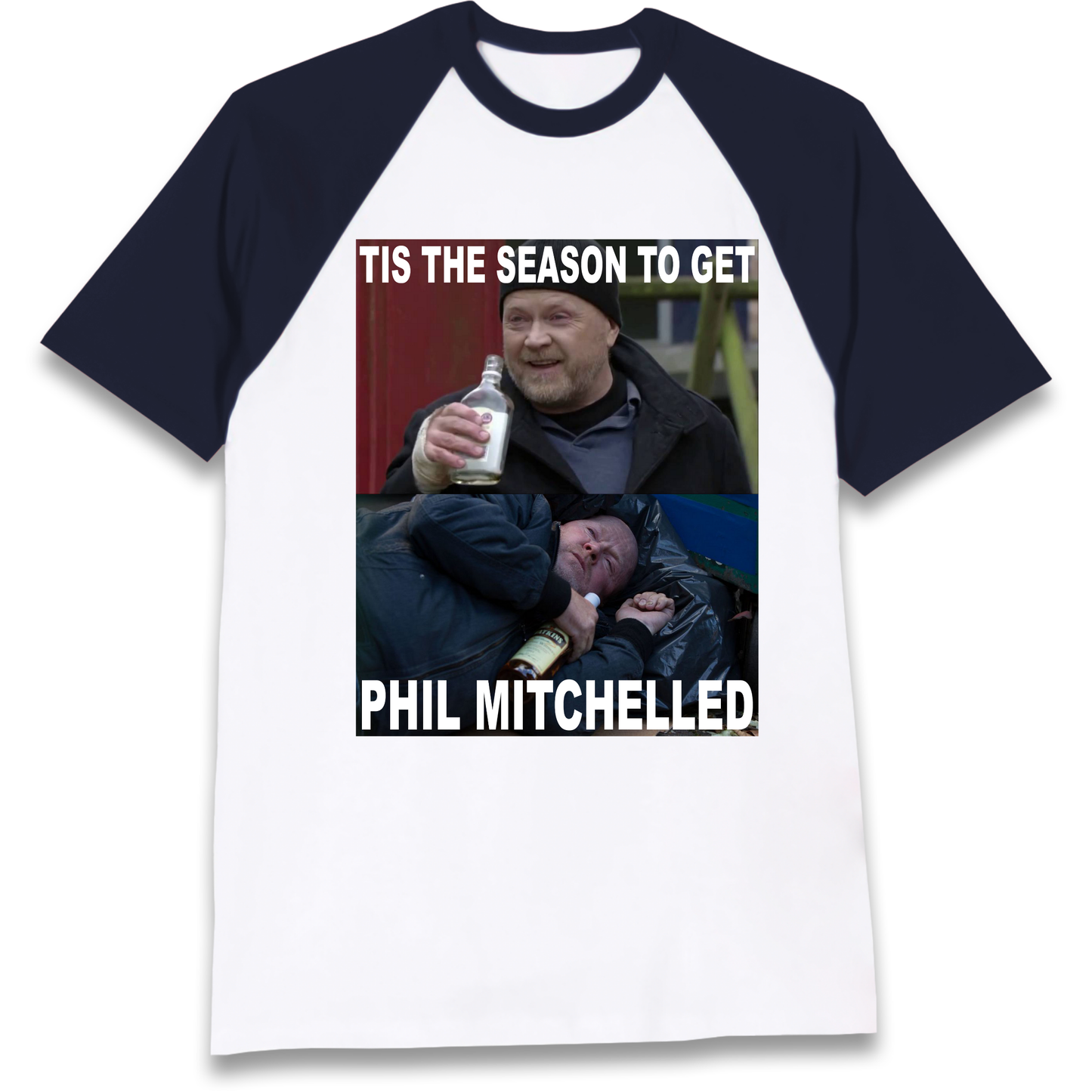 Phil Mitchell Christmas Raglan T Shirt
