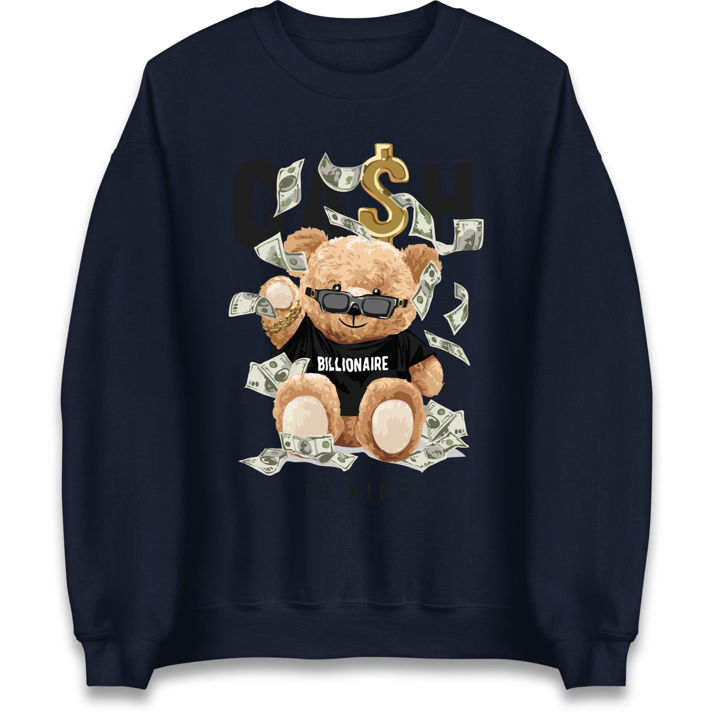 Teddy Bear Billionaire Streetwear Sweatshirt