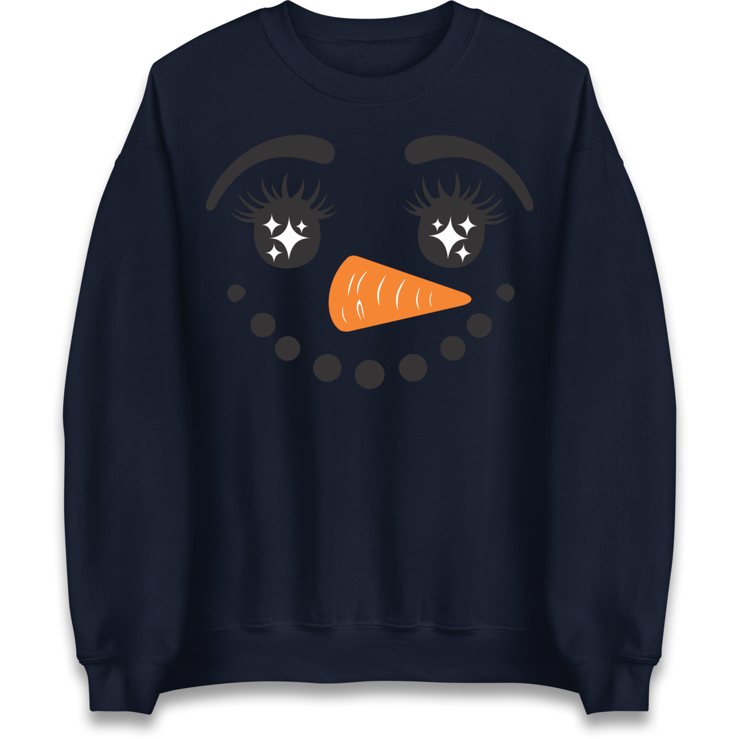Snowman Face Christmas Sweatshirt