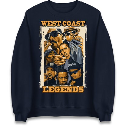 West Coast Legends Rappers Sweatshirt