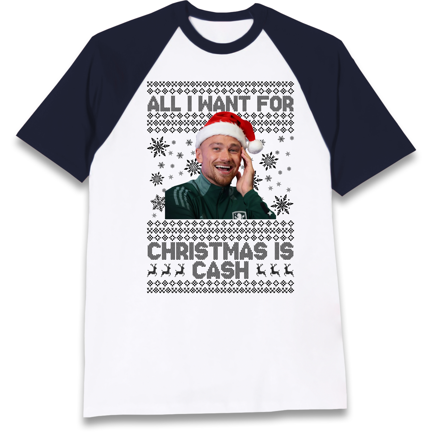 Matt Cash Christmas Raglan T Shirt