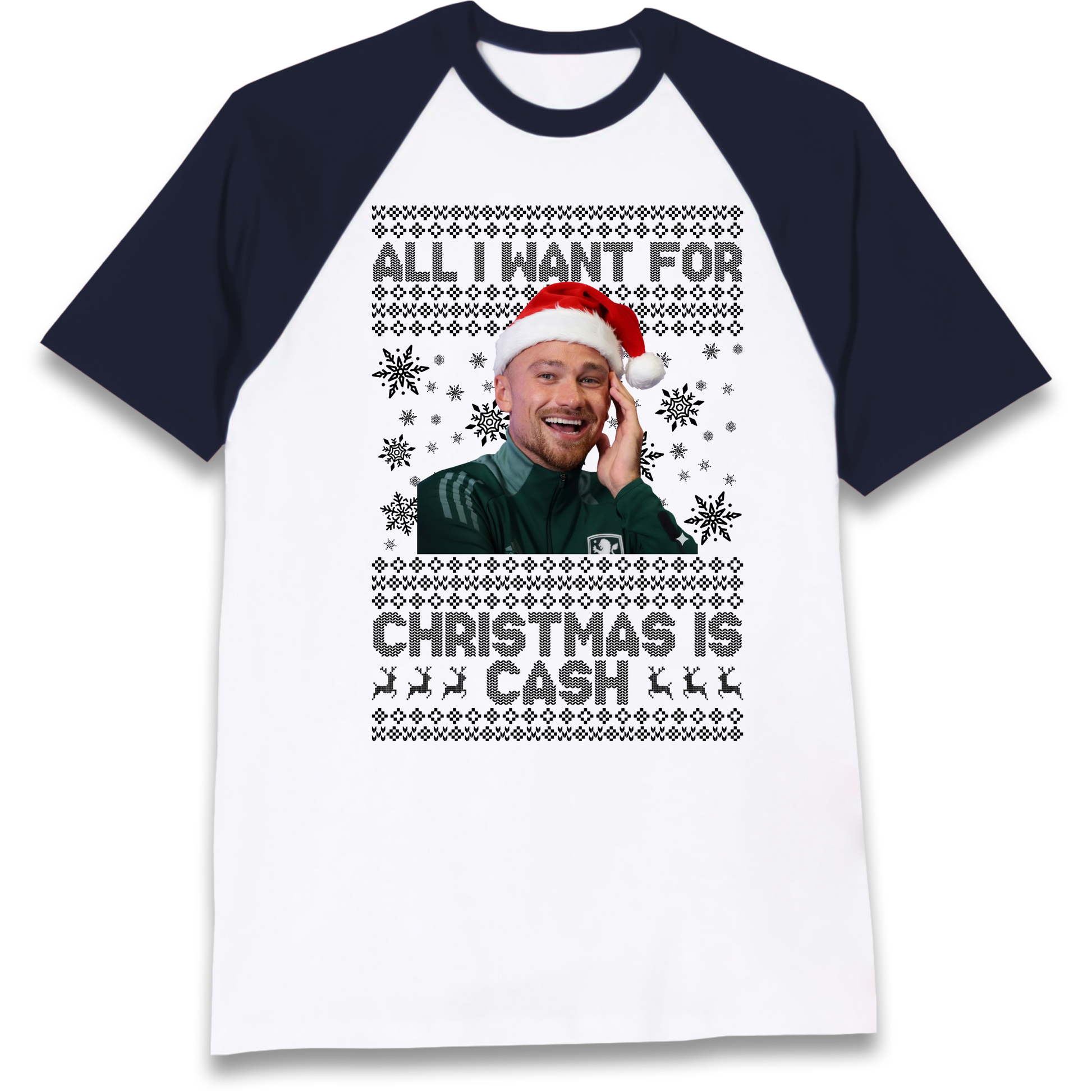 Matt Cash Christmas Raglan T Shirt