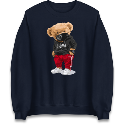 Teddy Bear Hello Streetwear Sweatshirt