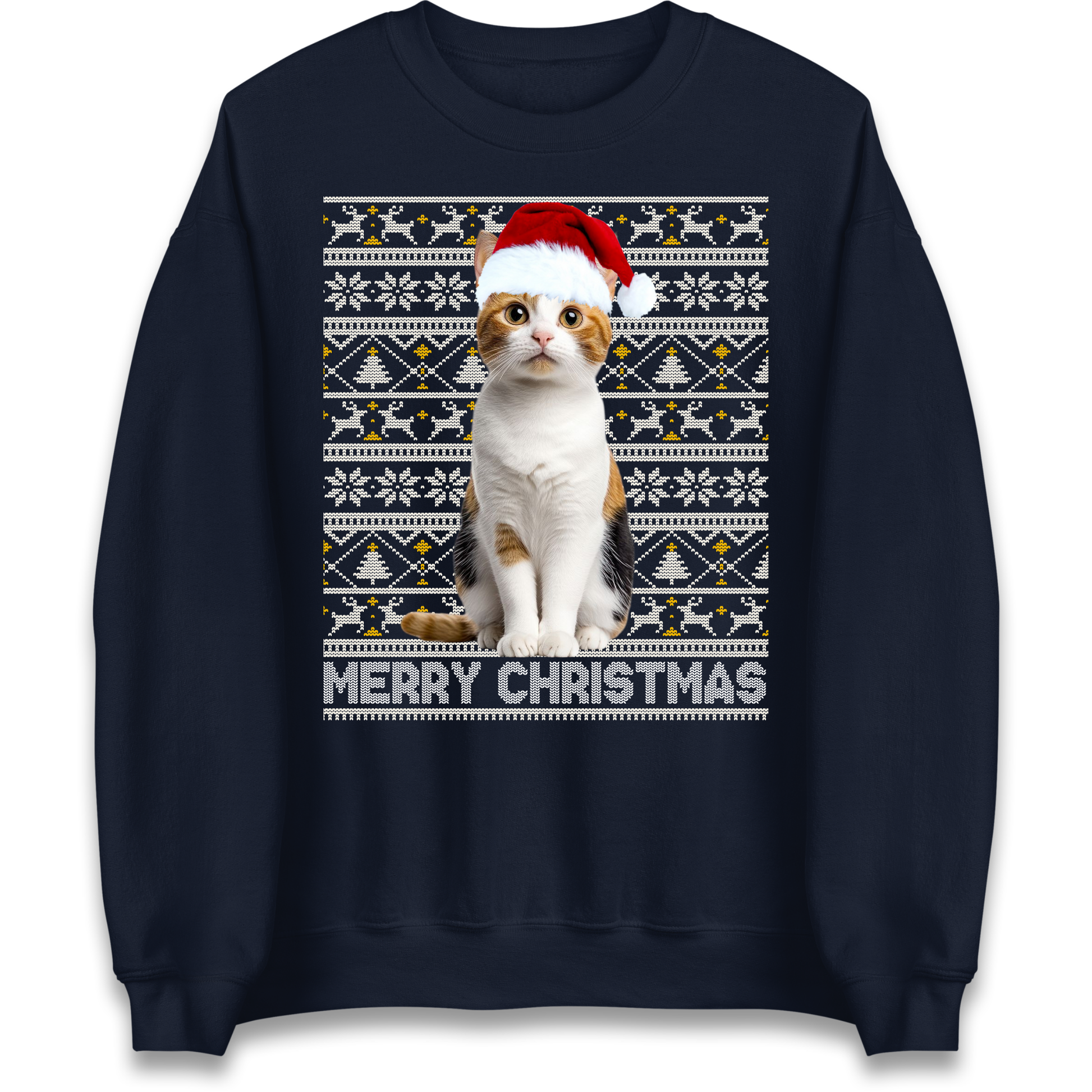 Merry Christmas Cat Sweatshirt