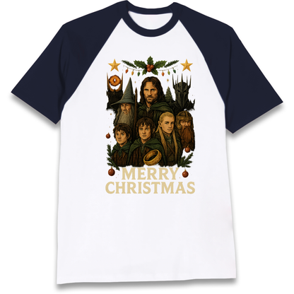 Lord of The Rings Christmas Raglan T Shirt